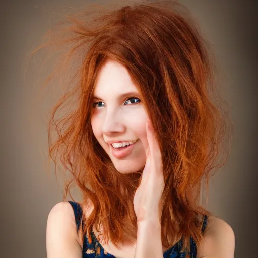 Image similar to girl with light ginger hair