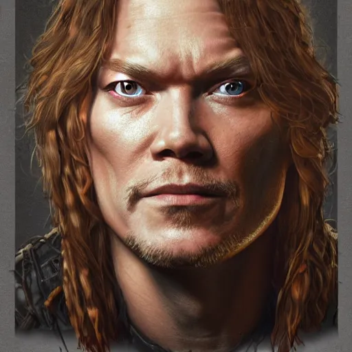 Image similar to axel rose portrait guns and roses, intricate, highly detailed, digital painting, artstation, concept art, smooth, sharp focus, illustration, unreal engine 5, 8 k, art by artgerm and greg rutkowski and alphonse mucha