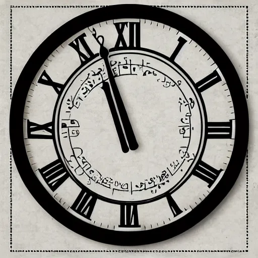 Image similar to clock arabic numerals