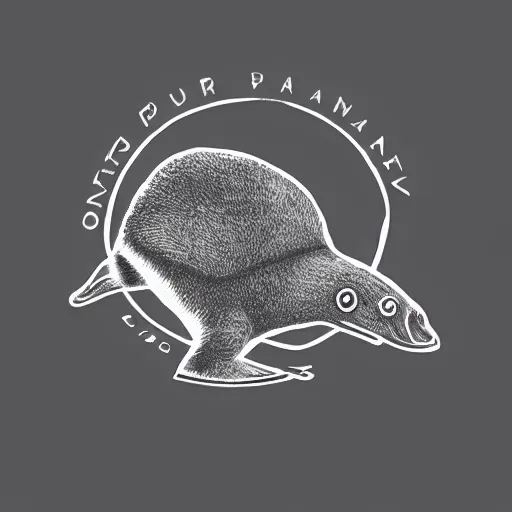 Prompt: platypus, logo style