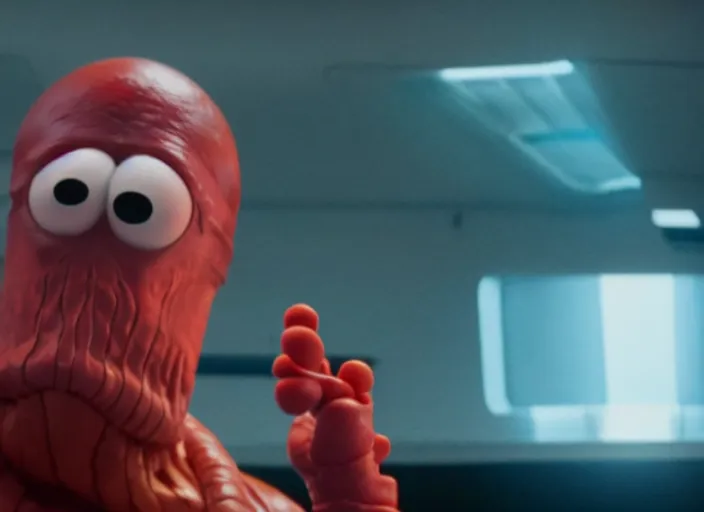 Image similar to film still of zoidberg in the new scifi movie, 4 k