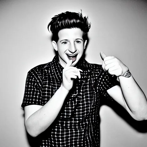 Image similar to charlie puth photographed by terry richardson