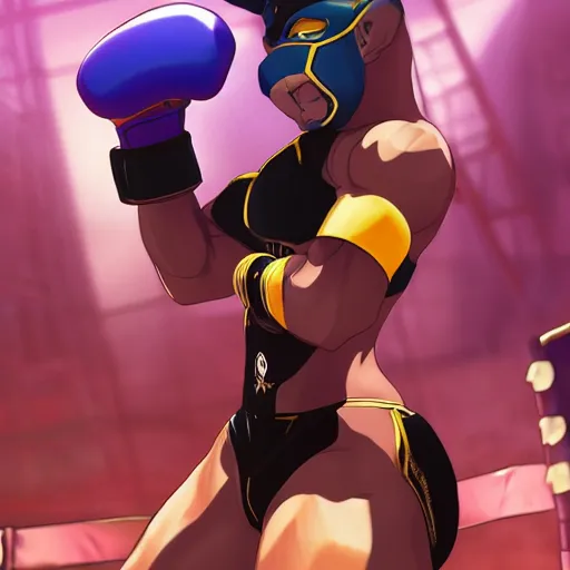 Prompt: anime key visual of anthro anubis as a boxer in a boxing ring, strong spotlights, 4 k, trending on artstation, smooth and sharp focus, illustration, digital painting, art by sakimichan and artgerm and wlop