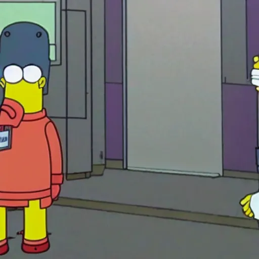 Image similar to homer simpson in neon genesis evangelion