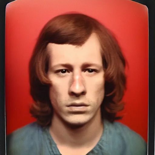 Image similar to Mugshot Portrait of Bad Luck Brian, taken in the 1970s, photo taken on a 1970s polaroid camera, grainy, real life, hyperrealistic, ultra realistic, realistic, highly detailed, epic, HD quality, 8k resolution, body and headshot, film still, front facing, front view, headshot and bodyshot, detailed face, very detailed face