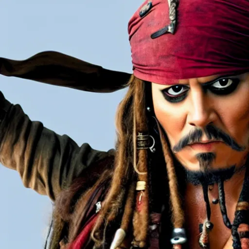 Image similar to jack sparrow, photograph