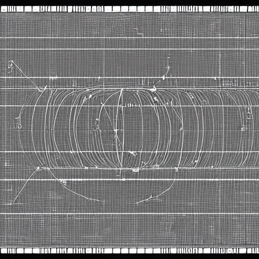 Prompt: linear orbital map, simple, greyscale