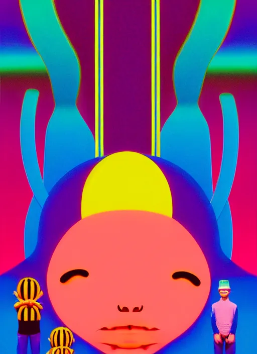 Image similar to sad face by shusei nagaoka, kaws, david rudnick, pastell colours, airbrush on canvas, cell shaded, 8 k