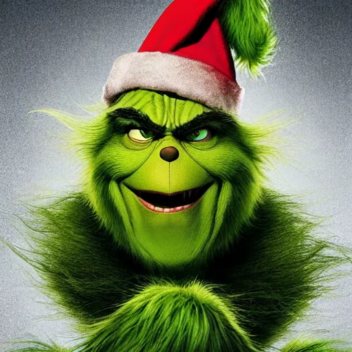 Prompt: The Grinch breaking out of prison, movie poster, violent, highly detailed, portrait, 8k, smooth, gritty, action movie, rated R, sharp