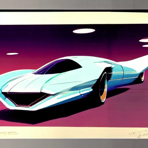 Prompt: concept art for a car that releases clouds of poisonous gas, painted by syd mead, high quality