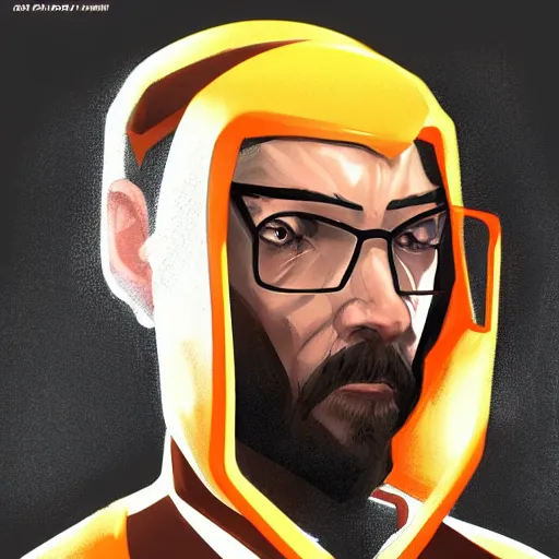 Image similar to gordon freeman as a woman, hd shot, concept art, artstation, comic style, by artgerm and jakub rozalaki