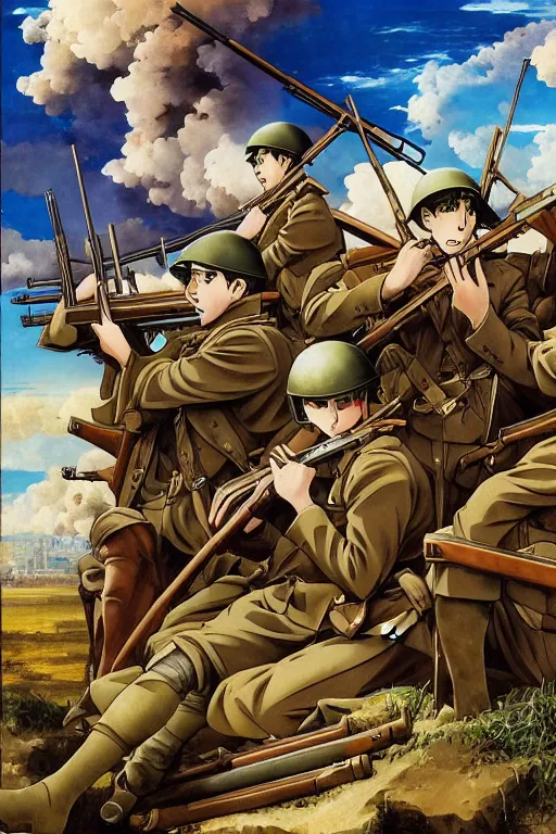 Anime WWII Wallpapers - Wallpaper Cave-demhanvico.com.vn