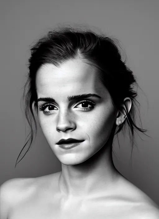 Image similar to Emma Watson for Victorian Secret, perfect face, full length shot, XF IQ4, 150MP, 50mm, f/1.4, ISO 200, 1/160s, natural light, Adobe Photoshop, Adobe Lightroom, DxO Photolab, Corel PaintShop Pro, rule of thirds, symmetrical balance, depth layering, polarizing filter, Sense of Depth, AI enhanced