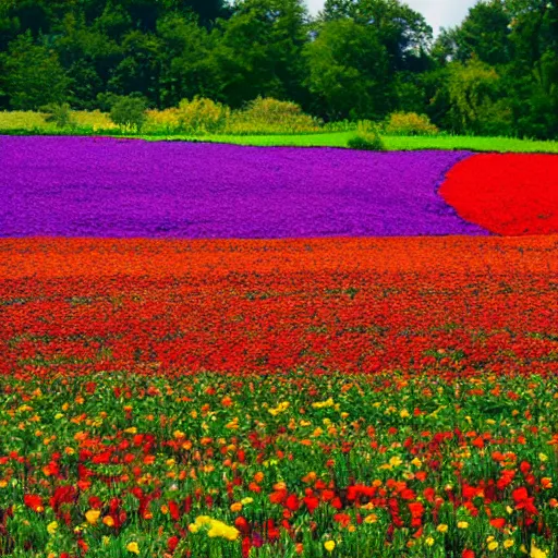 Image similar to flower field