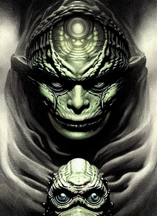 Image similar to symmetry!! portrait of the creature from the black lagoon, horror, moody lights!! intricate, scary, highly detailed, digital painting, artstation, concept art, smooth, sharp focus, illustration, art by artgerm and greg rutkowski and alphonse mucha