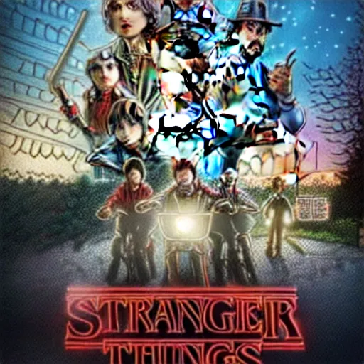 Image similar to Stranger Things 4 with oriental cast