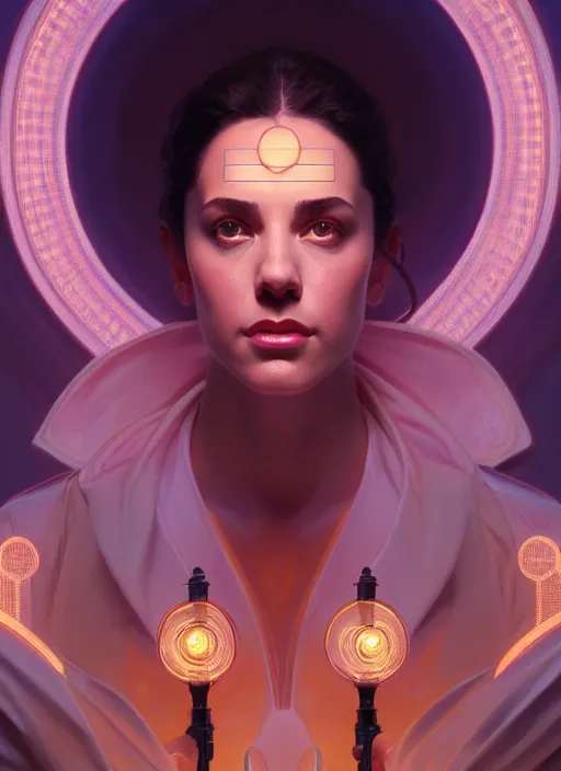 Image similar to symmetry!! portrait of seinfeld, glowing lights!! intricate, elegant, highly detailed, digital painting, artstation, concept art, smooth, sharp focus, illustration, art by artgerm and greg rutkowski and alphonse mucha