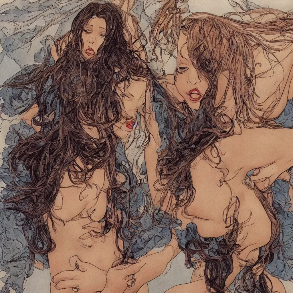 Prompt: a picture of the most beautiful girl in the world by milo manara