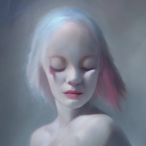 Image similar to what depression looks like, withering heart, oil painting, pale colors, high detail, 8 k, wide angle, trending on artstation,