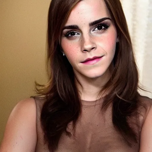 Image similar to A Emma Watson/Kim Kardashian hybrid