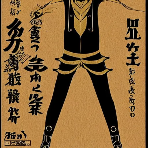 Image similar to “a singular unique magical manga character hero”