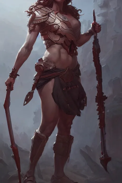 Prompt: goddess of war, accurate anatomy, only two hands, highly detailed, digital painting, artstation, concept art, smooth, sharp focus, illustration, Unreal Engine 5, 8K, art by art by artgerm and greg rutkowski and edgar maxence