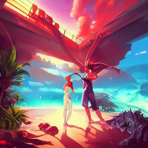 Image similar to hedonism, retrowave, behance hd, concept art by jesper ejsing, by rhads, makoto shinkai cyril rolando, madgwick