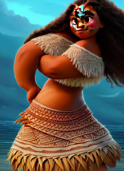 Image similar to moana, soft natural light, intricate, key visual, conceptart, ambient lighting, highly detailed, digital painting, artstation, sharp focus, ghibli, award winning