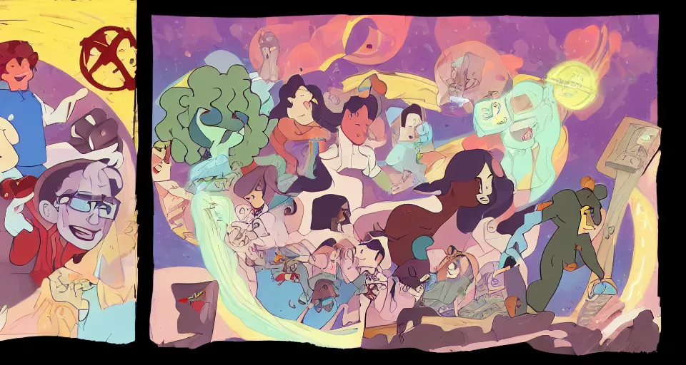 Image similar to the two complementary forces that make up all aspects and phenomena of life, by Rebecca Sugar