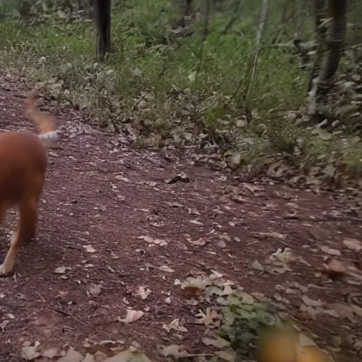 Image similar to trail cam footage of Cleveland Brown hunting his food, 4k