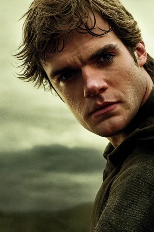 Image similar to candid portrait of henry cavill as luke skywalker by andrew wyeth