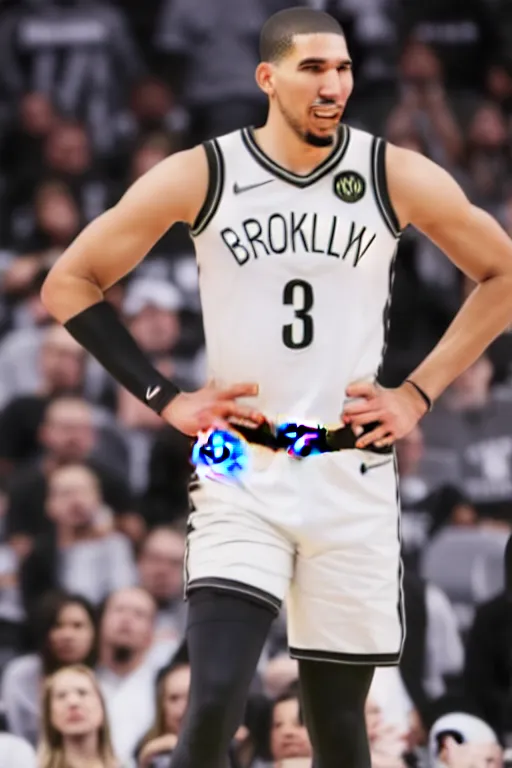 Image similar to jason tatum in a brooklyn nets uniform