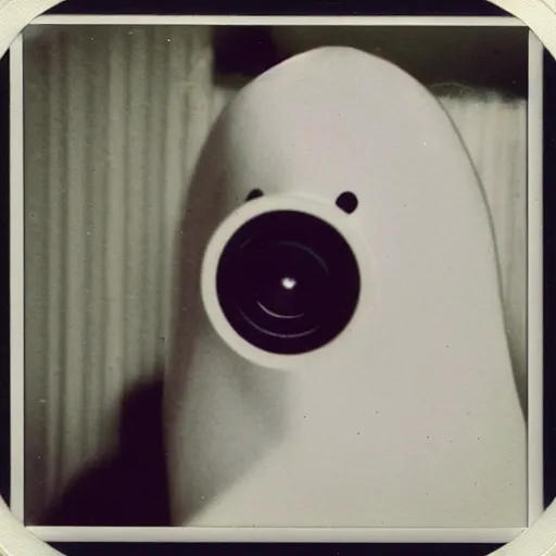 Image similar to cute ghost caught on Polaroid