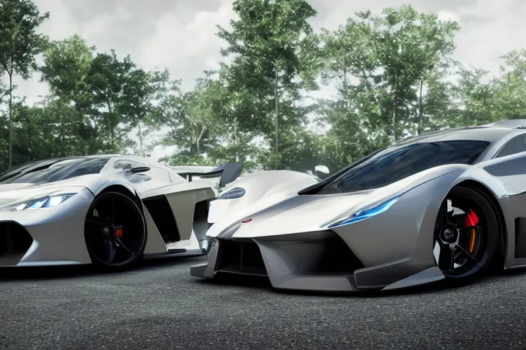 Image similar to photo wallpaper sport car gran turismo 7 forza horizon need for speed fast and furious 5 unreal engine supercar hypercar game concept car octane render, 4 khd 2 0 2 2 3 d cgi rtx style chrome reflexion global illumination ray tracing hdr arstation pixar and disney unreal