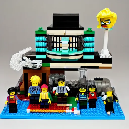 Prompt: a breaking bad lego set