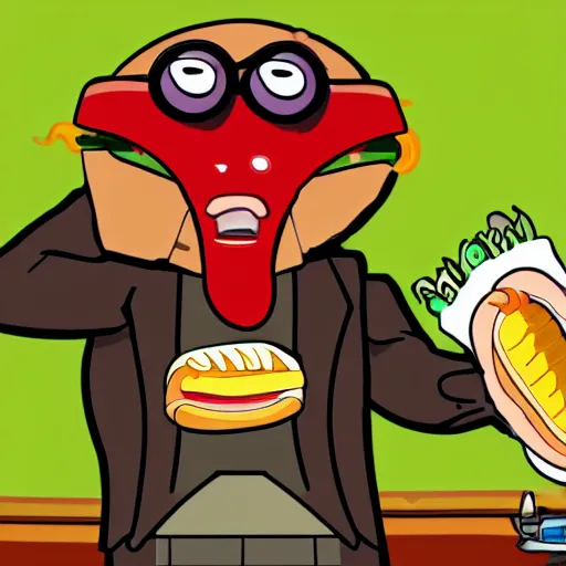Image similar to big bossomed alien eating a hotdog - w 7 0 0