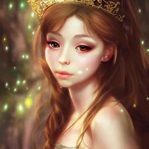 Image similar to fantasy princess girl art drawn in art style of WLOP full HD 4K highest quality realistic beautiful gorgeous natural WLOP artist