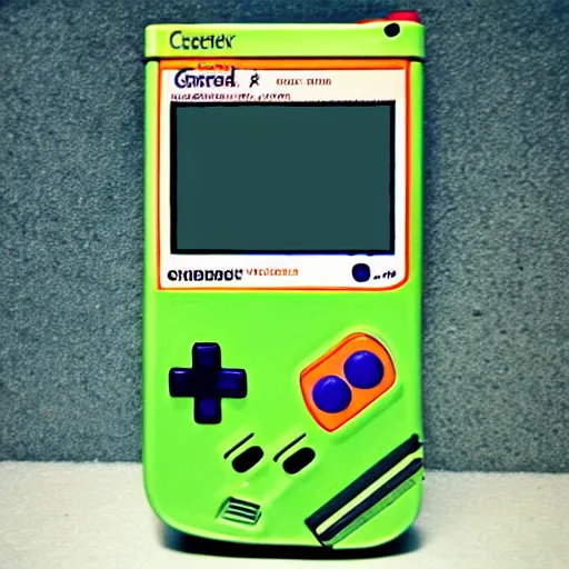 Prompt: gameboy color camera selfie