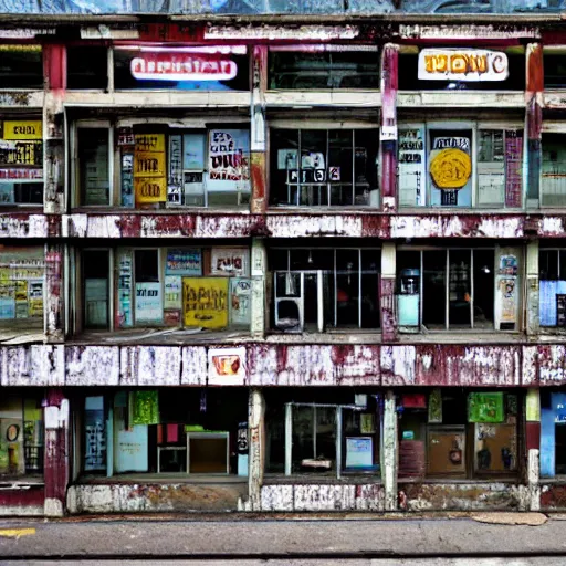Image similar to abandoned blockbusters,