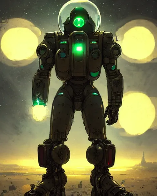 Image similar to luigi in a flying mech scifi suit with missles and small lights, fantasy character portrait, ultra realistic, futuristic background by laurie greasley, concept art, intricate details, highly detailed by greg rutkowski, gaston bussiere, craig mullins, simon bisley