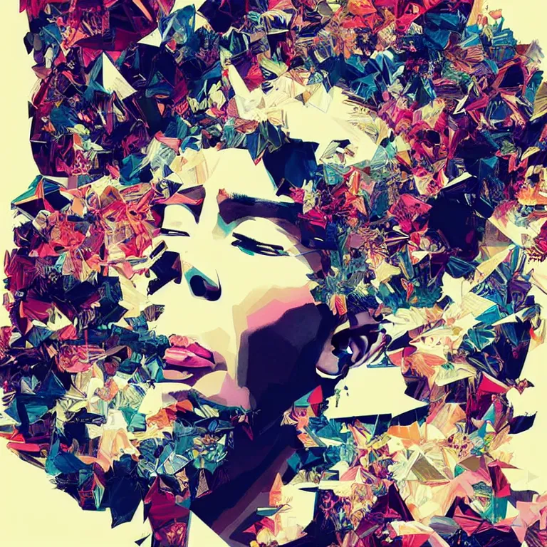 Image similar to beautiful album cover design by Jonathan Zawada and Sandra Chevrier