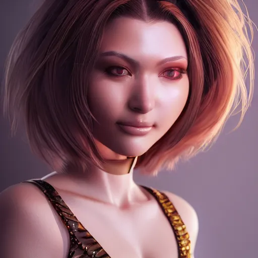 Image similar to beautiful girl, background of hajime sorayama, portrait character concept style trending on artstation concept art detailed octane render cinematic photo - realistic 8 k high detailed