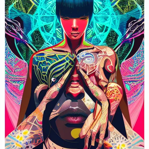 Image similar to Tristan Eaton, victo ngai, artgerm, Rhino warrior