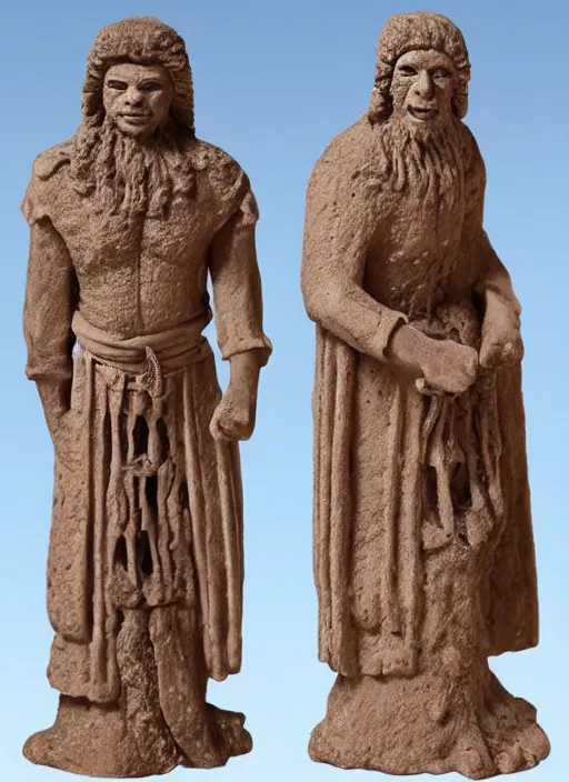 Prompt: Image on the store website, eBay, Full body, 80mm resin figure model of Ancient Citizens