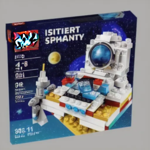 Prompt: a space themed lego set