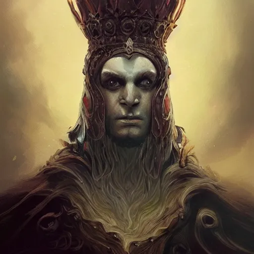 Prompt: Morgott the Omen King from Elden Ring, intricate, elegant, highly detailed, digital painting, artstation, concept art, smooth, sharp focus, illustration, art by anato Finnstark and Peter mohrbacher,