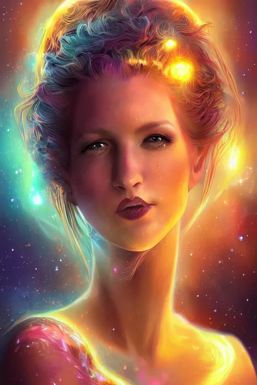 Image similar to galaxy Dragon princess, digital art, 8k ,character ,realistic, portrait, hyperrealistic