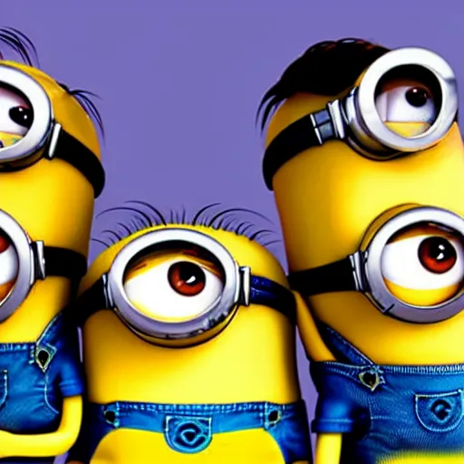 Image similar to minions as k - pop