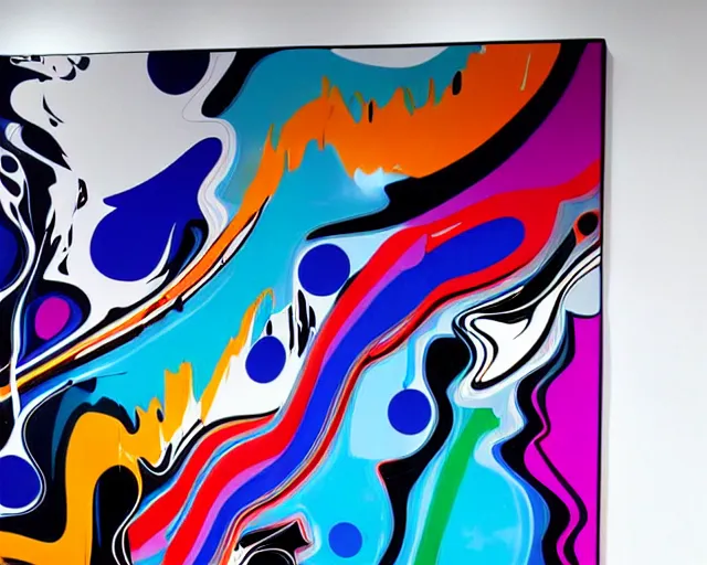 Image similar to huge fluid artwork by futura 2 0 0 0