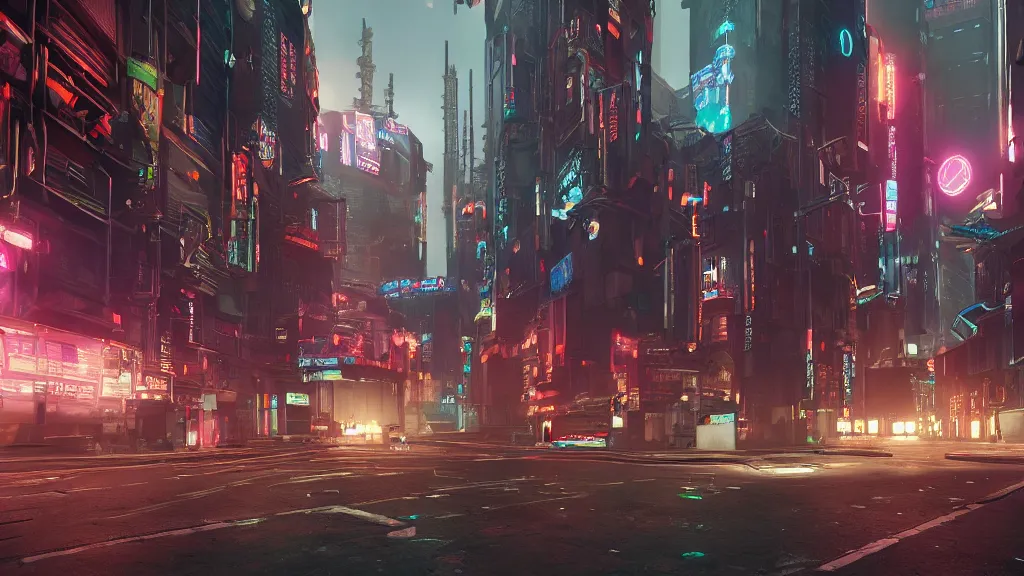 Image similar to cyberpunk london streets in 2 0 7 7, rendered in octane, rendered in corona, unreal engine 5, vray, the fifth element style by yuumei, bayard wu, wlop, tim white, ross tran, 4 k